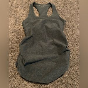 Spacedye Bases Covered Maternity Tank Small Rainforest Blue Heather